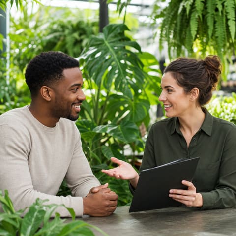 Planten in de winkel van Famiflora